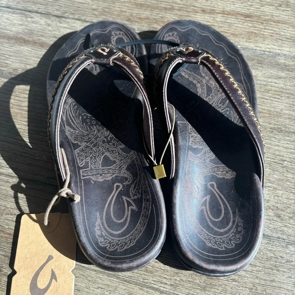 OluKai Mea Ola Dark Java NWT - Picture 4 of 12